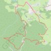 Itinéraire La pierre des Fées - Saint-Priest-la-Prugne, distance, dénivelé, altitude, carte, profil, trace GPS
