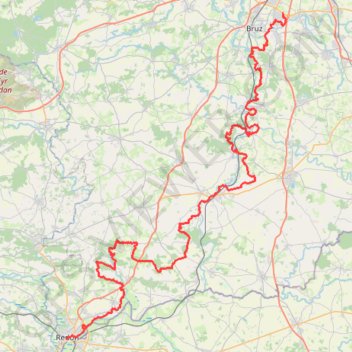 Itinéraire Chartres-de-Bretagne - Redon, distance, dénivelé, altitude, carte, profil, trace GPS