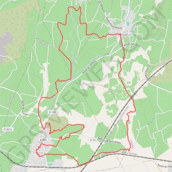 Itinéraire Domazan et le Castelas - Théziers, distance, dénivelé, altitude, carte, profil, trace GPS
