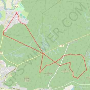 Itinéraire Randonnée le plessis brion, distance, dénivelé, altitude, carte, profil, trace GPS