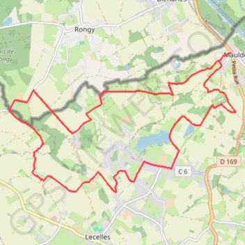 Itinéraire Circuit des Censes - Maulde, distance, dénivelé, altitude, carte, profil, trace GPS
