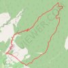 Itinéraire Ventoux - Les Colombets - Curnier - Landerots - Fébrier, distance, dénivelé, altitude, carte, profil, trace GPS