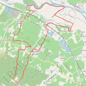 Itinéraire Chemin des chaumes autour de Saint-Amant-de-Graves, distance, dénivelé, altitude, carte, profil, trace GPS