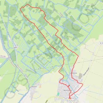 Itinéraire Saint-Hilaire la Palud, distance, dénivelé, altitude, carte, profil, trace GPS