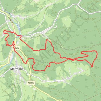 Itinéraire Trail du petit Papillon 15k, distance, dénivelé, altitude, carte, profil, trace GPS