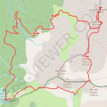 Itinéraire Grand Ferrand par les Charances, distance, dénivelé, altitude, carte, profil, trace GPS