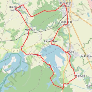 Itinéraire Les pans de bois et le lac Amance, distance, dénivelé, altitude, carte, profil, trace GPS