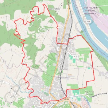 Itinéraire Saint-Péray Marche à pied, distance, dénivelé, altitude, carte, profil, trace GPS