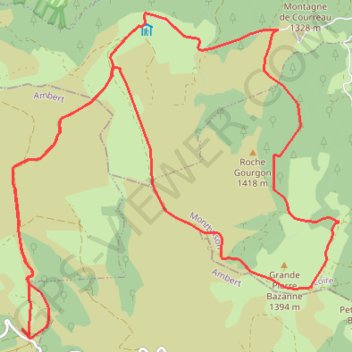 Itinéraire La pierre qui sonne, distance, dénivelé, altitude, carte, profil, trace GPS