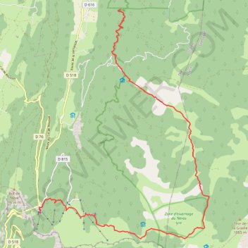 Itinéraire Raid vercors jour 3, distance, dénivelé, altitude, carte, profil, trace GPS