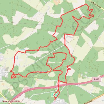 Itinéraire Trail de Semisens - Saint-Vincent-de-Tyrosse, distance, dénivelé, altitude, carte, profil, trace GPS