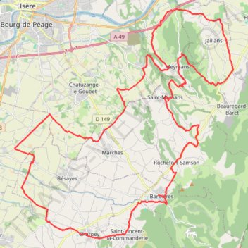 Itinéraire 54 Km , 794m,féminines Barbières-20578574, distance, dénivelé, altitude, carte, profil, trace GPS