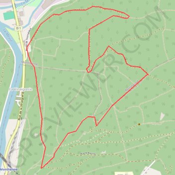 Itinéraire OpenLayers.Feature.Vector_18082, distance, dénivelé, altitude, carte, profil, trace GPS