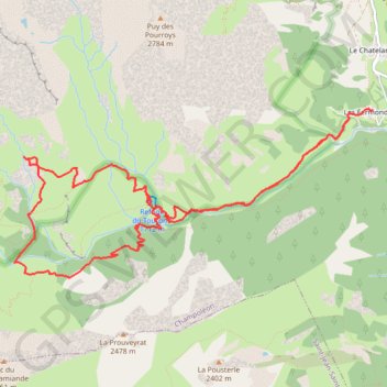 Itinéraire Les Fermons tour de Planure, distance, dénivelé, altitude, carte, profil, trace GPS