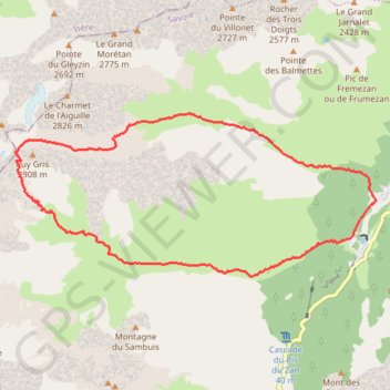 Itinéraire Selle du Puy Gris en boucle, distance, dénivelé, altitude, carte, profil, trace GPS