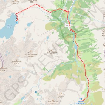 Itinéraire Rando Pyrénées - Jour 3, distance, dénivelé, altitude, carte, profil, trace GPS