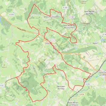 Itinéraire La Couchoise, distance, dénivelé, altitude, carte, profil, trace GPS