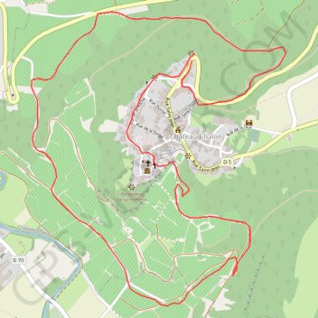 Itinéraire La roche aux trésors, distance, dénivelé, altitude, carte, profil, trace GPS
