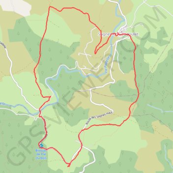 Itinéraire Autour de Sagnes et Goudoulet, distance, dénivelé, altitude, carte, profil, trace GPS