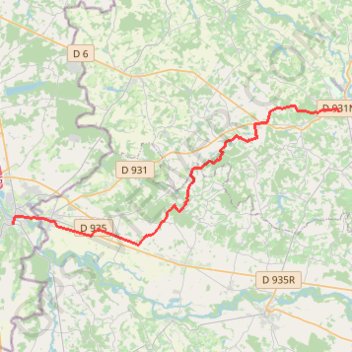 Itinéraire Compostelle Nogaro-Aire sur Adour, distance, dénivelé, altitude, carte, profil, trace GPS