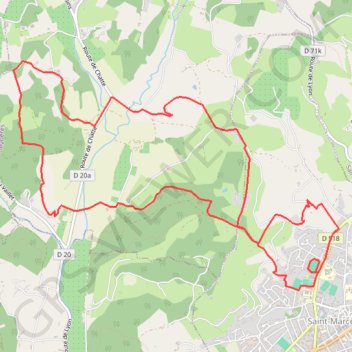 Itinéraire La Rond Du Saint-Marcellin, distance, dénivelé, altitude, carte, profil, trace GPS