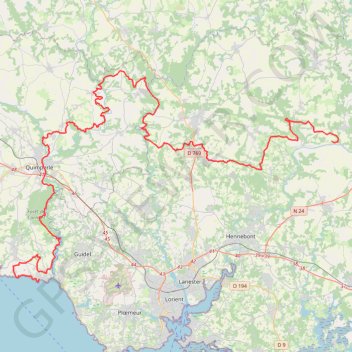 Itinéraire Tracé 002, distance, dénivelé, altitude, carte, profil, trace GPS