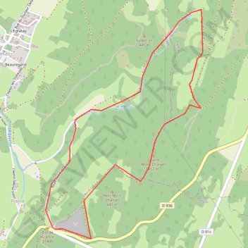 Itinéraire trace.1, distance, dénivelé, altitude, carte, profil, trace GPS