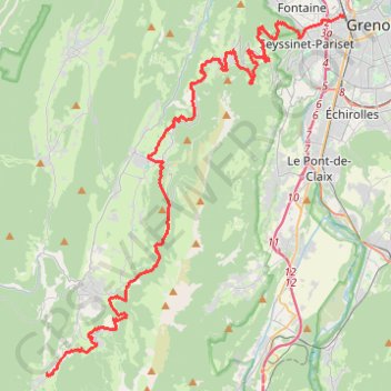 Itinéraire i6X79, distance, dénivelé, altitude, carte, profil, trace GPS