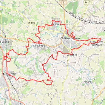 Itinéraire PARCOURS-48km-IBP109-hiking, distance, dénivelé, altitude, carte, profil, trace GPS