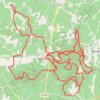 Itinéraire St Preuil 48.8 kms, distance, dénivelé, altitude, carte, profil, trace GPS