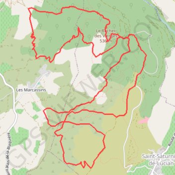 Itinéraire Rocher des Vierges et Canyon du Diable, distance, dénivelé, altitude, carte, profil, trace GPS