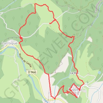 Itinéraire Puycelci, distance, dénivelé, altitude, carte, profil, trace GPS