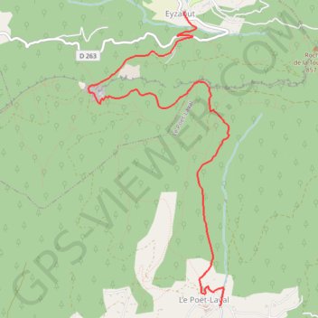 Itinéraire Tour du Pays de Dieulefit - Eyzahut à Le Poët-Laval, distance, dénivelé, altitude, carte, profil, trace GPS