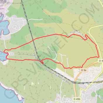 Itinéraire Anse de Bonnieu - Martigues, distance, dénivelé, altitude, carte, profil, trace GPS