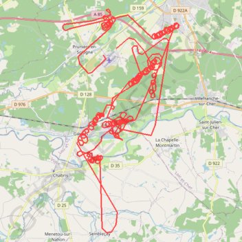 Itinéraire 28/04/2022 LFYR (16:11) LFYR (17:44), distance, dénivelé, altitude, carte, profil, trace GPS