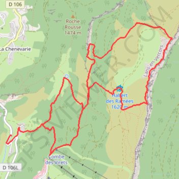 Itinéraire Le Trou Saint-Michel, distance, dénivelé, altitude, carte, profil, trace GPS