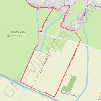 Itinéraire Le sentier communal de baude, distance, dénivelé, altitude, carte, profil, trace GPS