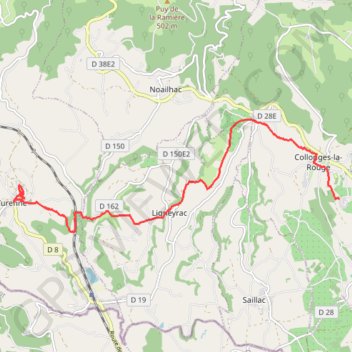 Itinéraire De Collonges-la-Rouge à Turenne, séjour de Collonges-la-Rouge, distance, dénivelé, altitude, carte, profil, trace GPS