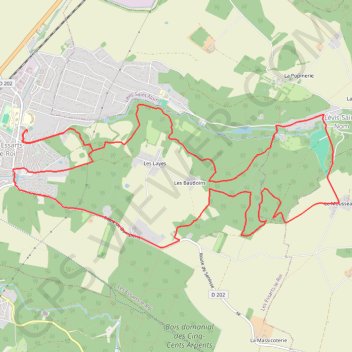 Itinéraire 5 - VTT 5 - long, distance, dénivelé, altitude, carte, profil, trace GPS