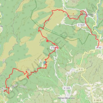 Itinéraire Grande Traversée de l'Hérault - de Saint-Julien-de-Molières à Notre-Dame-du-Cros, distance, dénivelé, altitude, carte, profil, trace GPS