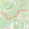 Itinéraire Grande Traversée de l'Hérault - de Roussières à La Font du Griffe, distance, dénivelé, altitude, carte, profil, trace GPS