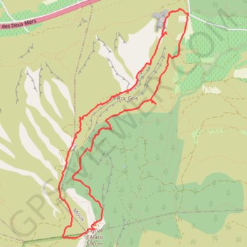 Itinéraire Le Signal d'Alaric - Moux, distance, dénivelé, altitude, carte, profil, trace GPS