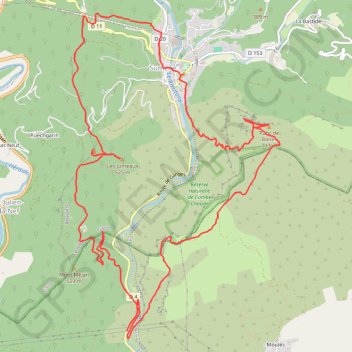 Itinéraire 20230201_Ranc de Banes, distance, dénivelé, altitude, carte, profil, trace GPS