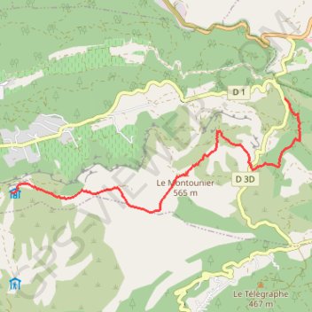 Itinéraire Col de l'ange - Vieux Roquefort, distance, dénivelé, altitude, carte, profil, trace GPS