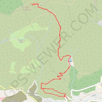 Itinéraire Les Sources de la Lisa, distance, dénivelé, altitude, carte, profil, trace GPS