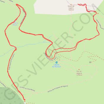Itinéraire Soum de Layens, distance, dénivelé, altitude, carte, profil, trace GPS