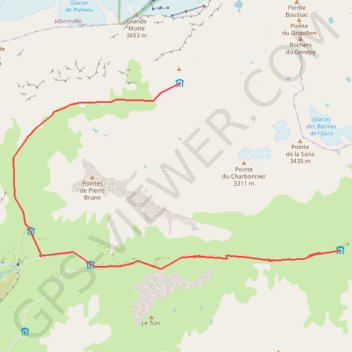 Itinéraire La leisse la femma, distance, dénivelé, altitude, carte, profil, trace GPS