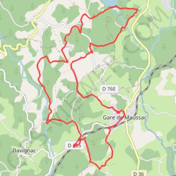 Itinéraire Au charbon ! Maussac - Pays de Haute Corrèze, distance, dénivelé, altitude, carte, profil, trace GPS