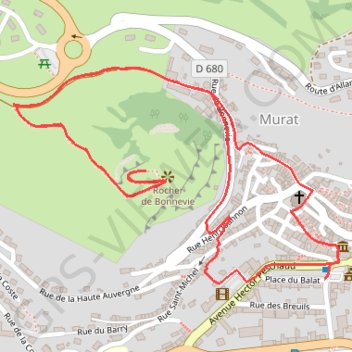 Itinéraire Chemin de Bonnevie, distance, dénivelé, altitude, carte, profil, trace GPS