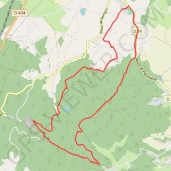 Itinéraire Chemins du Cœur des Vosges - Les Rossieux, distance, dénivelé, altitude, carte, profil, trace GPS